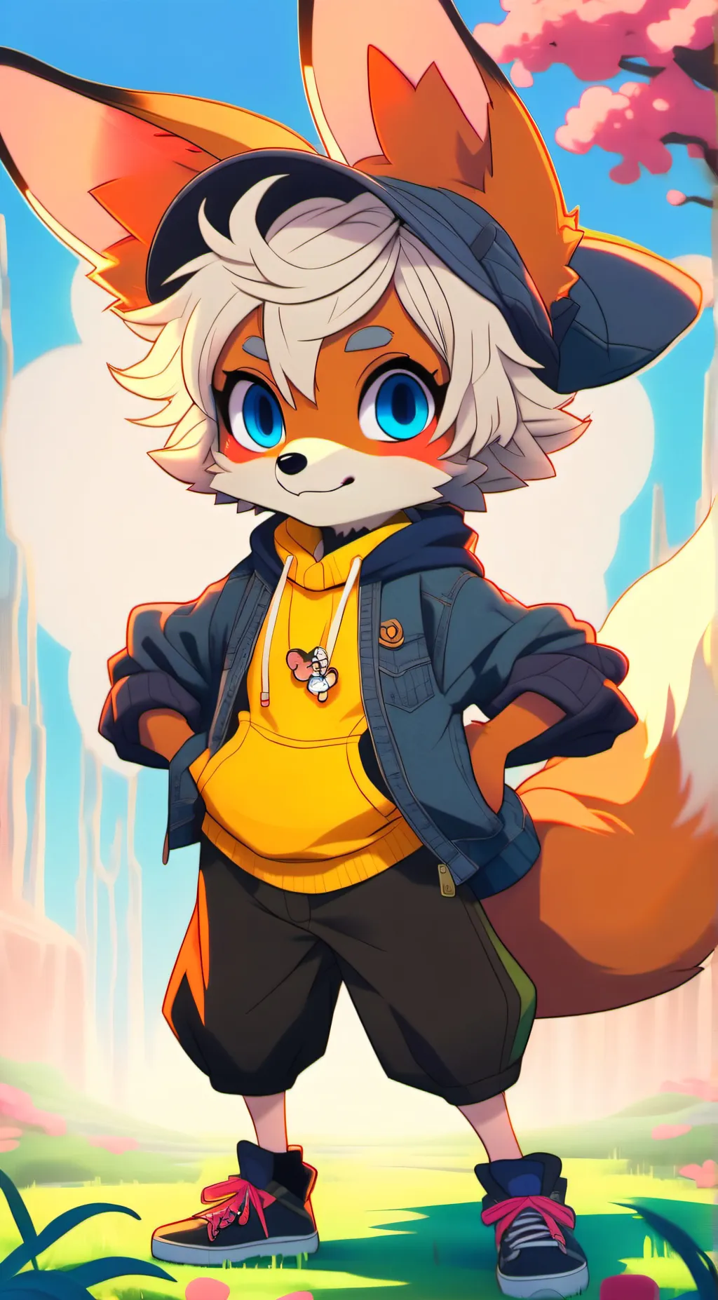 ai character: foxey background