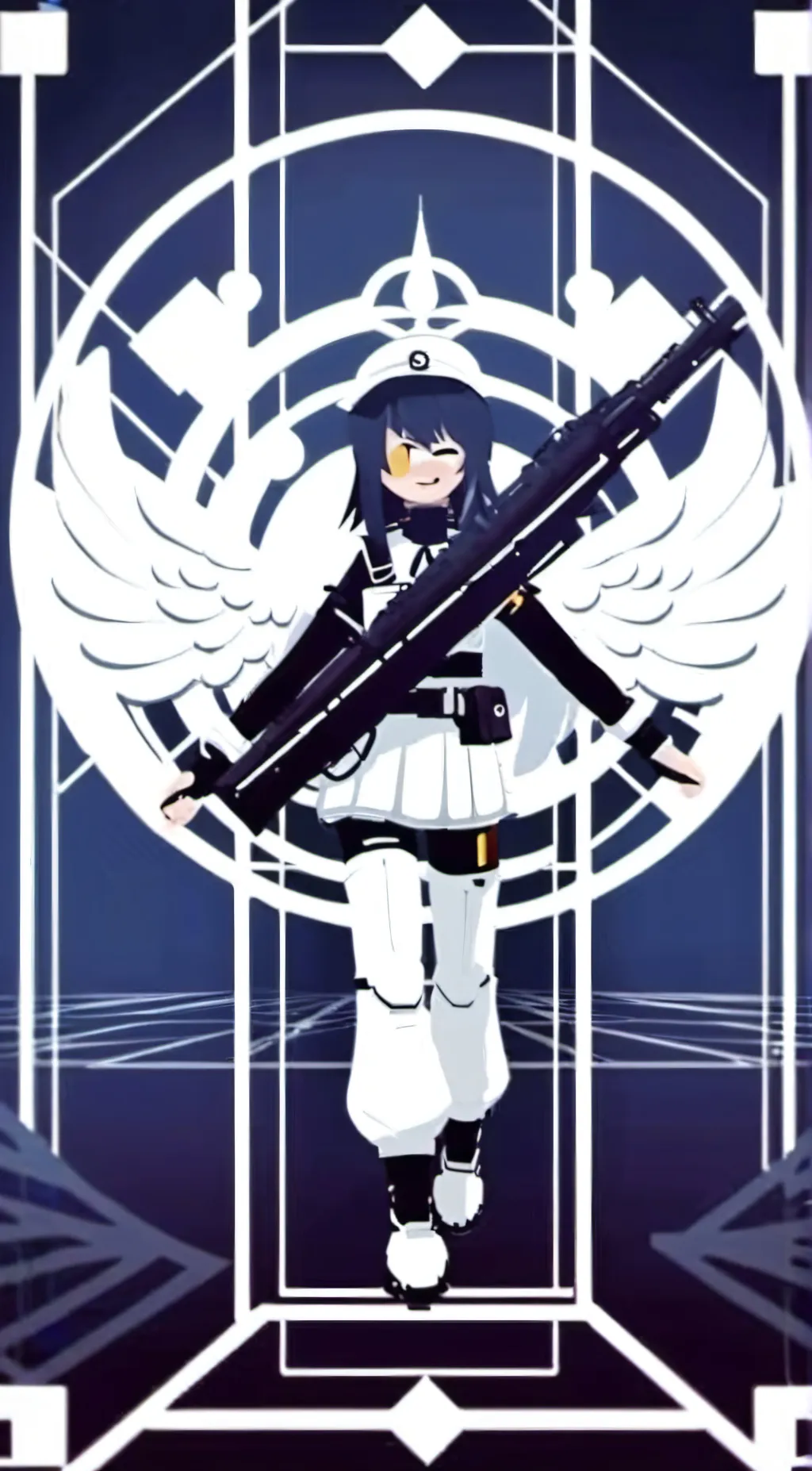 ai character: miss circle  background