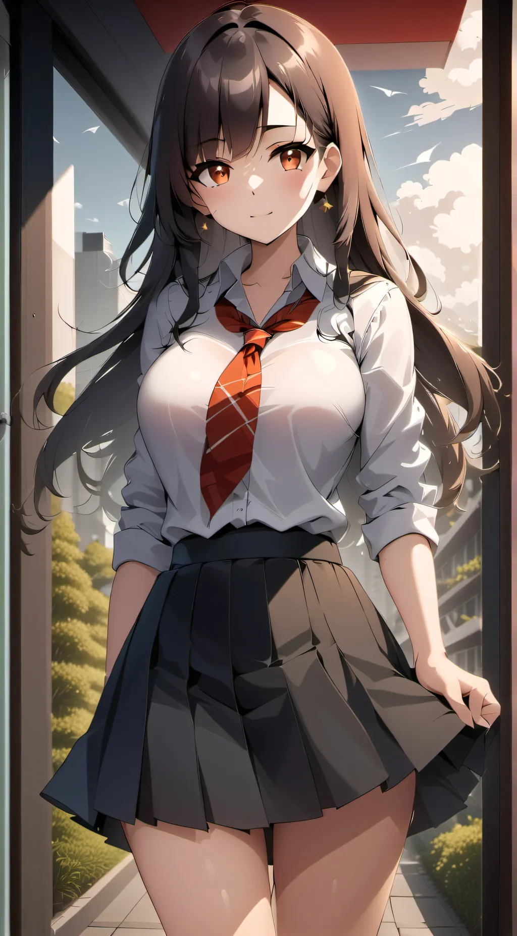 ai character: Autumn  background