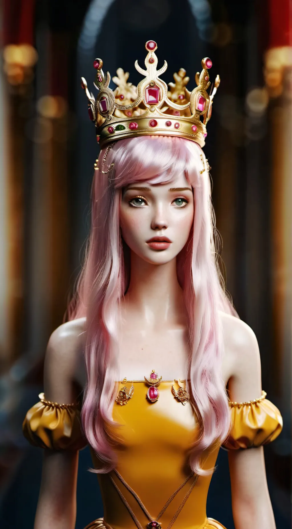 ai character: Princess Bubblegum background