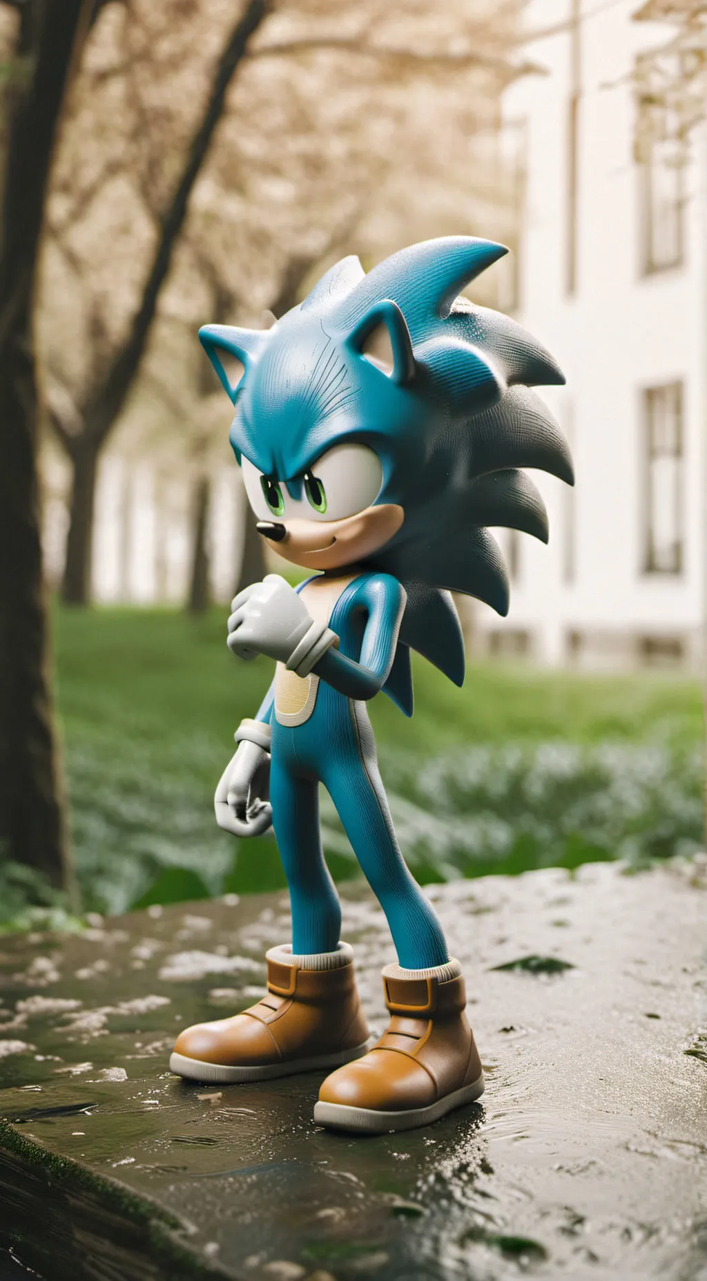 ai character: Sonic  background