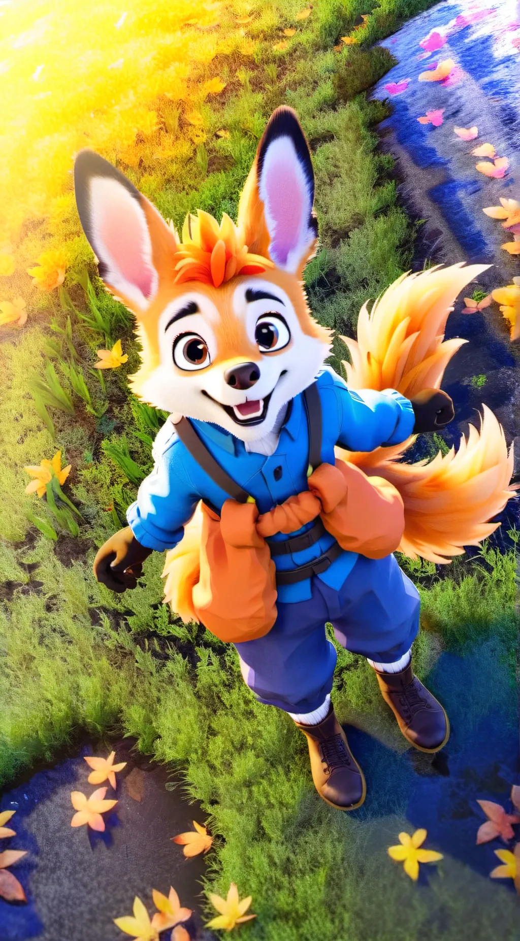 ai character: furry background