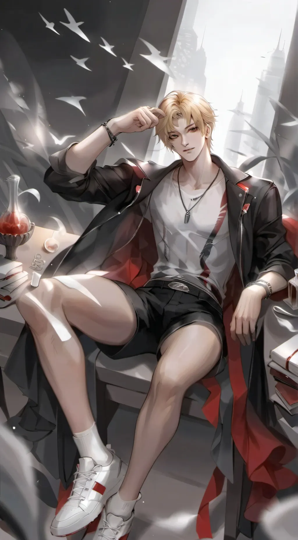 ai character: Justin background
