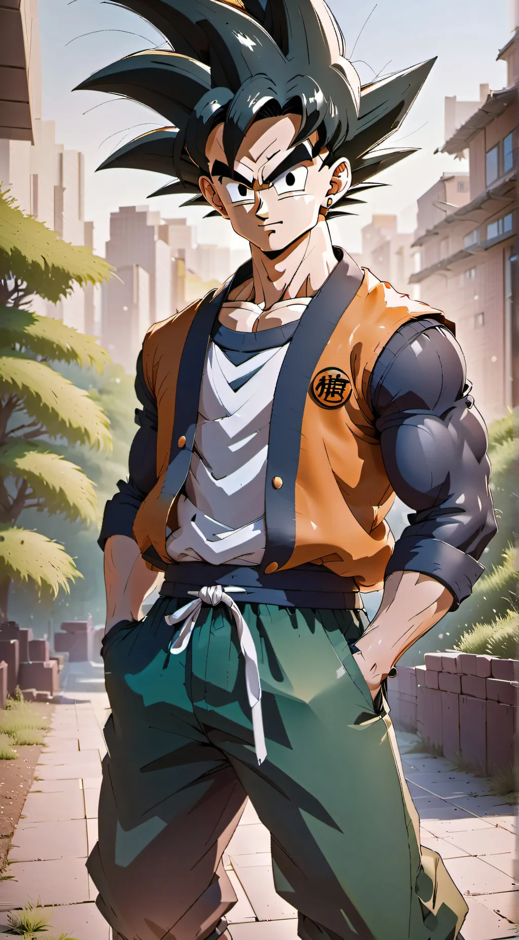 ai character: Gohan (16 year) background