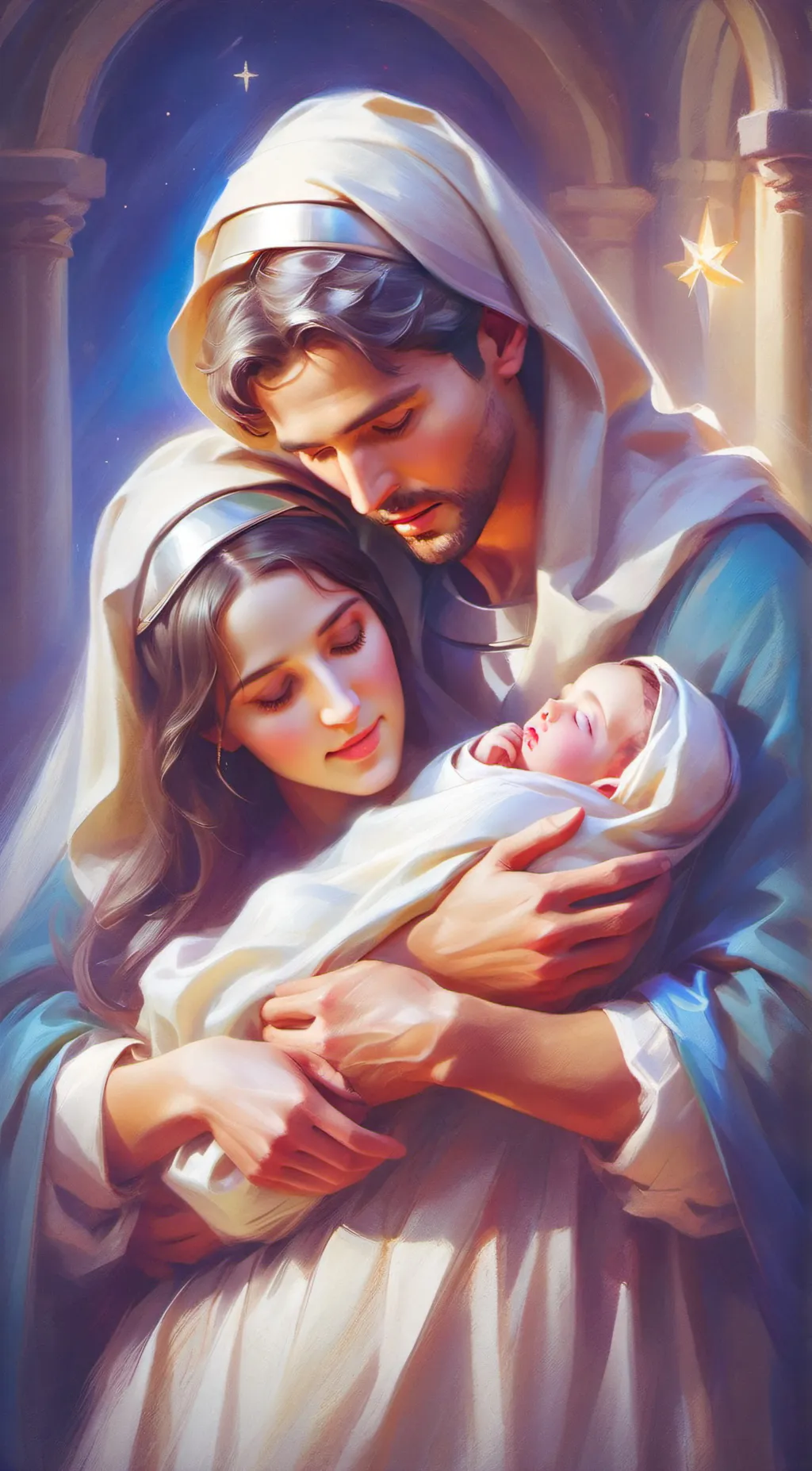 ai character: Nativity background