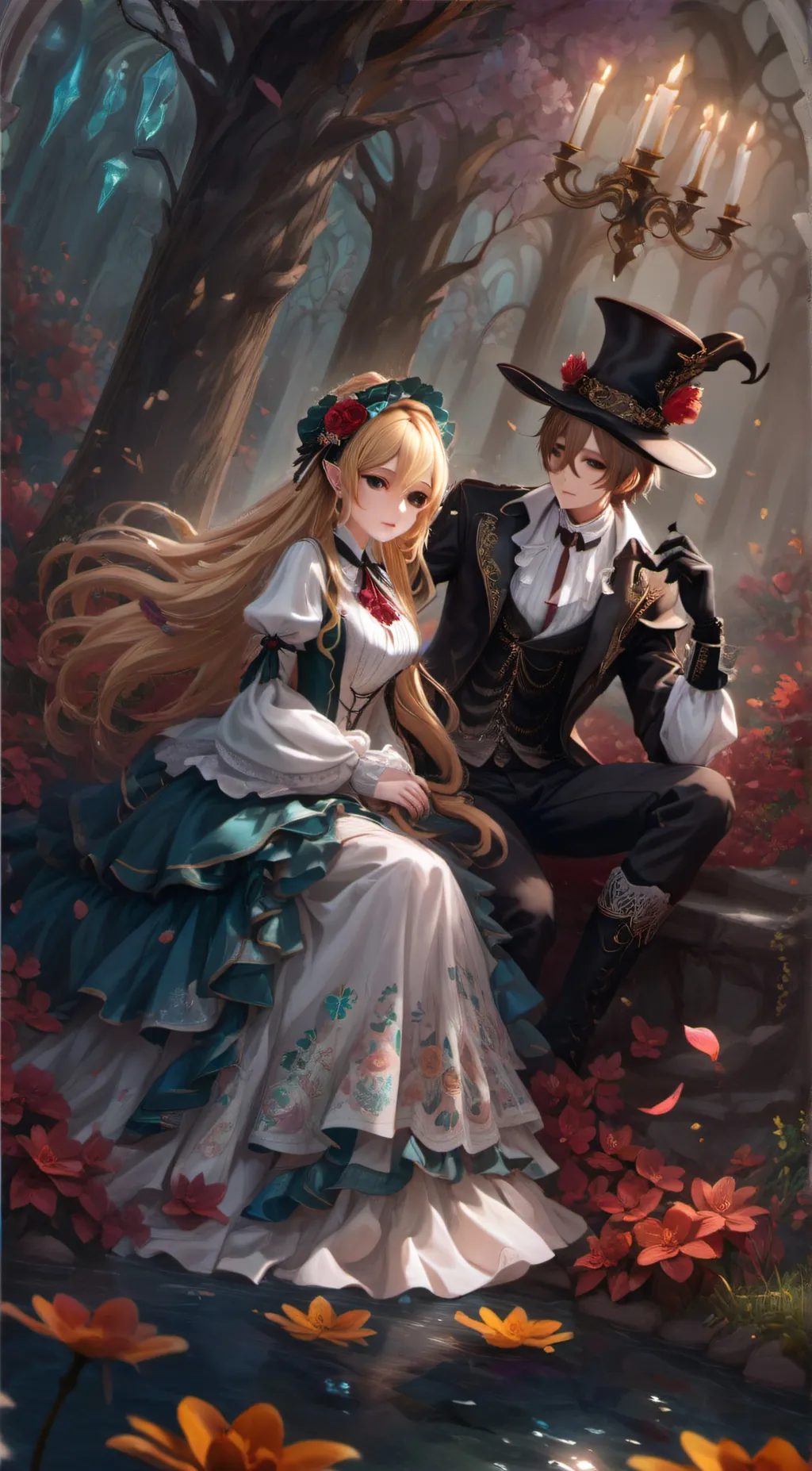 ai character: Rose background