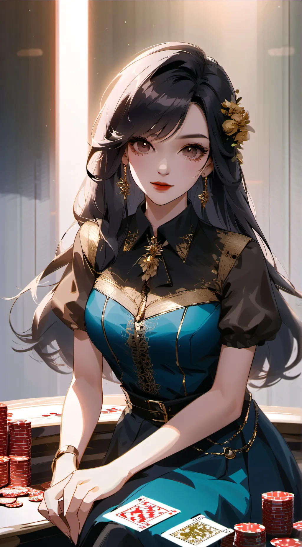 ai character: olivia ann background