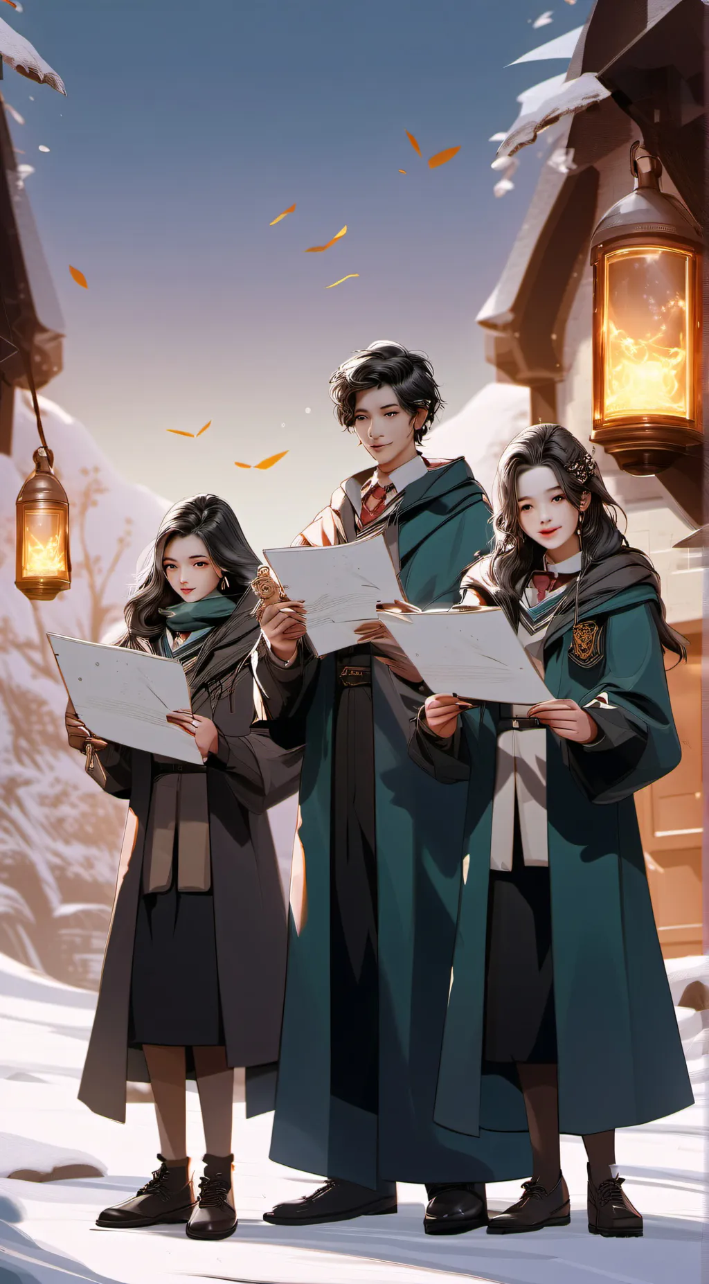 ai character: theo, daisy,u background