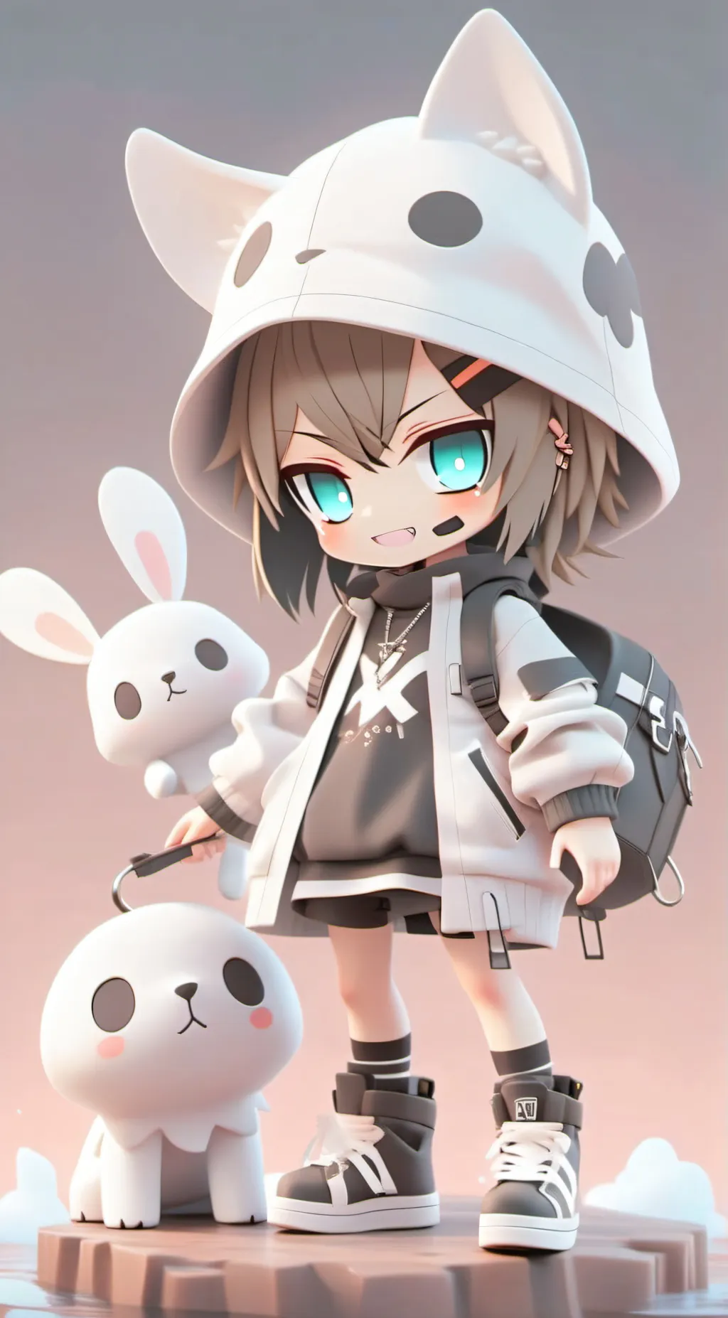 ai character: Baddie(speaks flop background