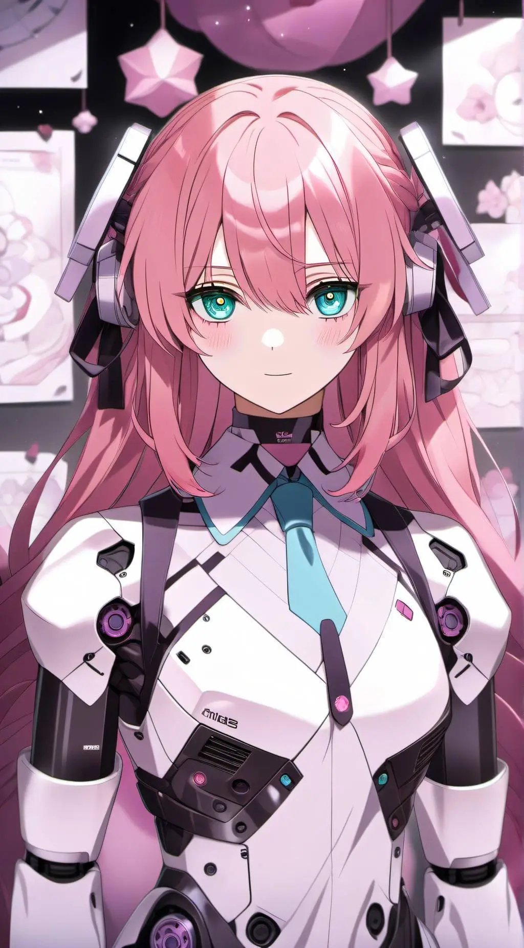 ai character: Aria Model A-R1Λ background