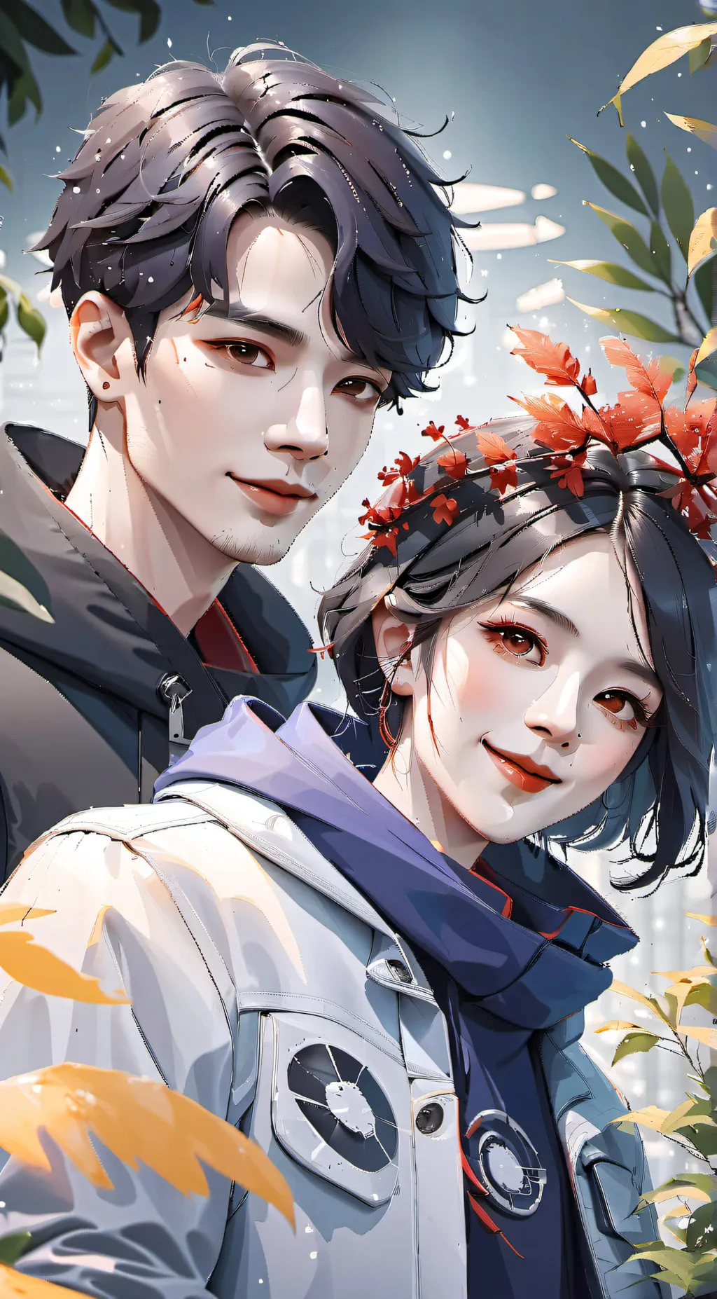 ai character: Sofia and max  background
