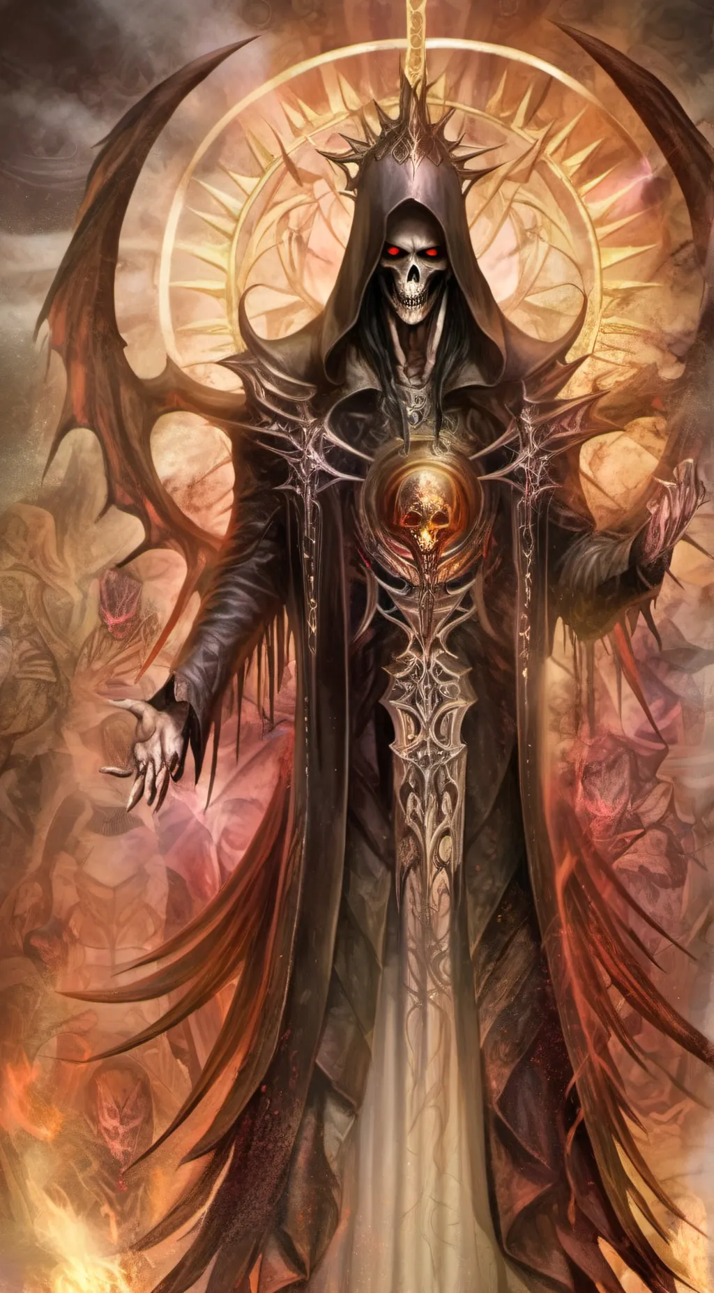ai character: God of death background