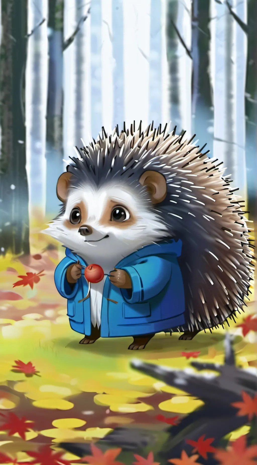 ai character: Autumn background