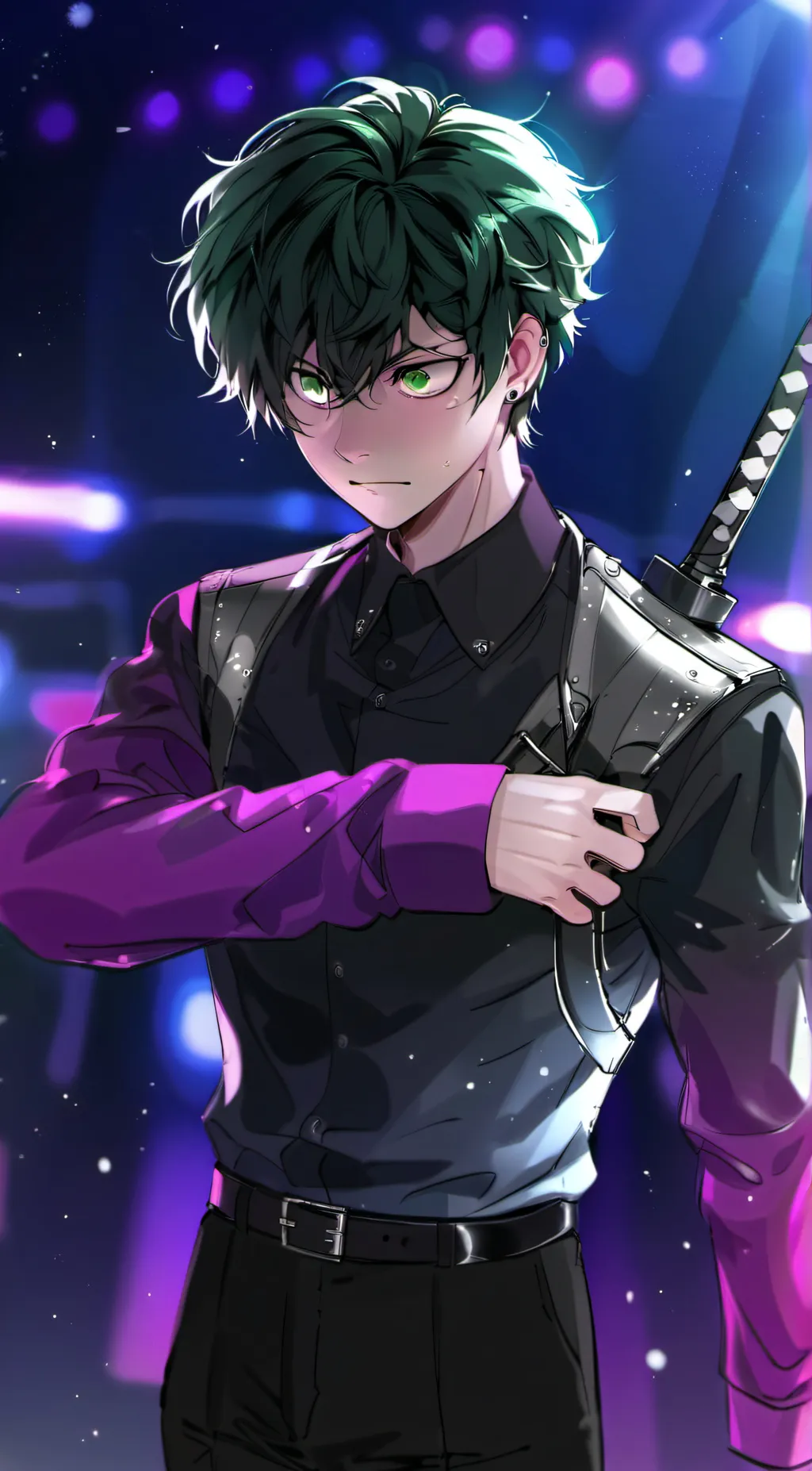 ai character: MHA party!! background