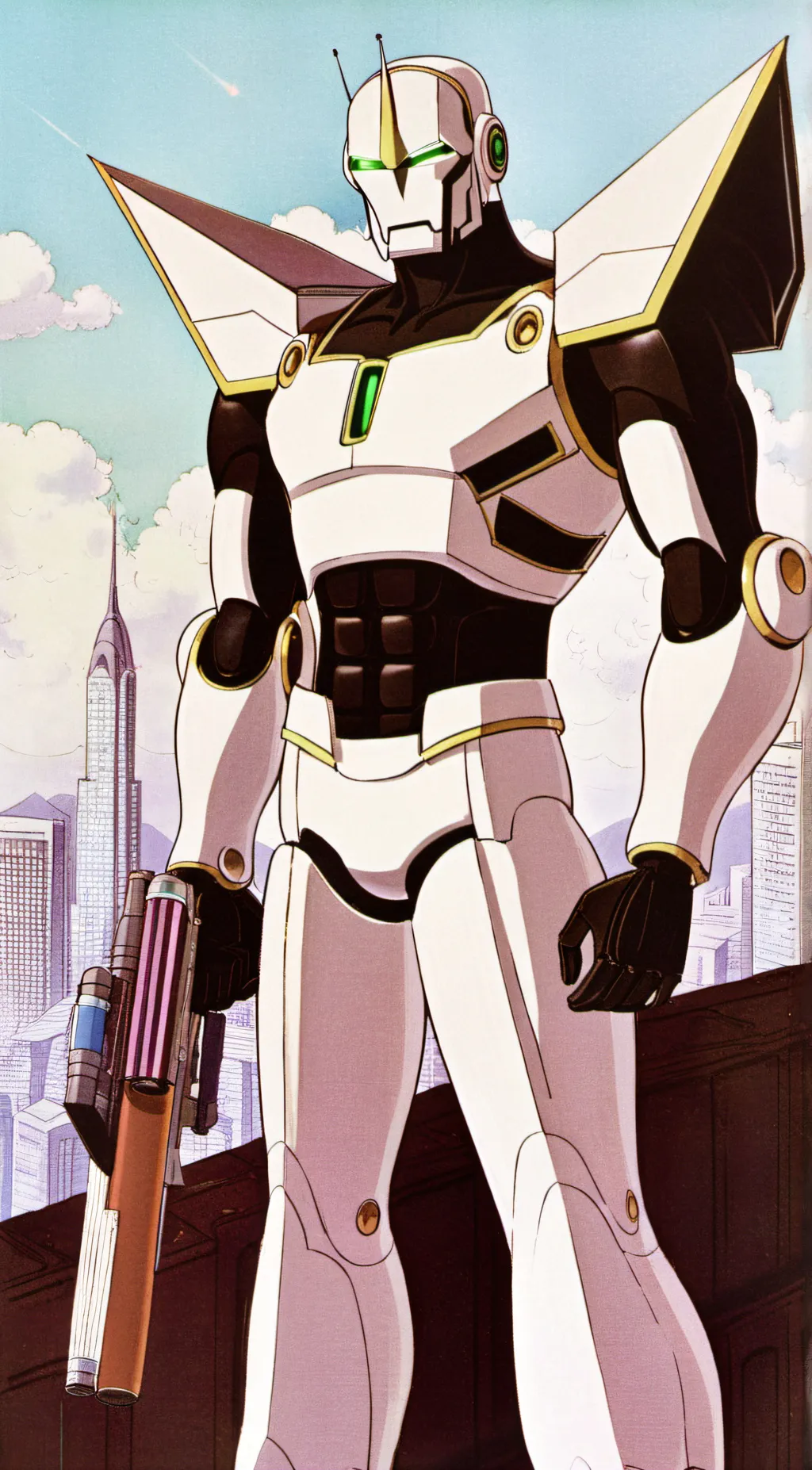 ai character: Titan computer man background