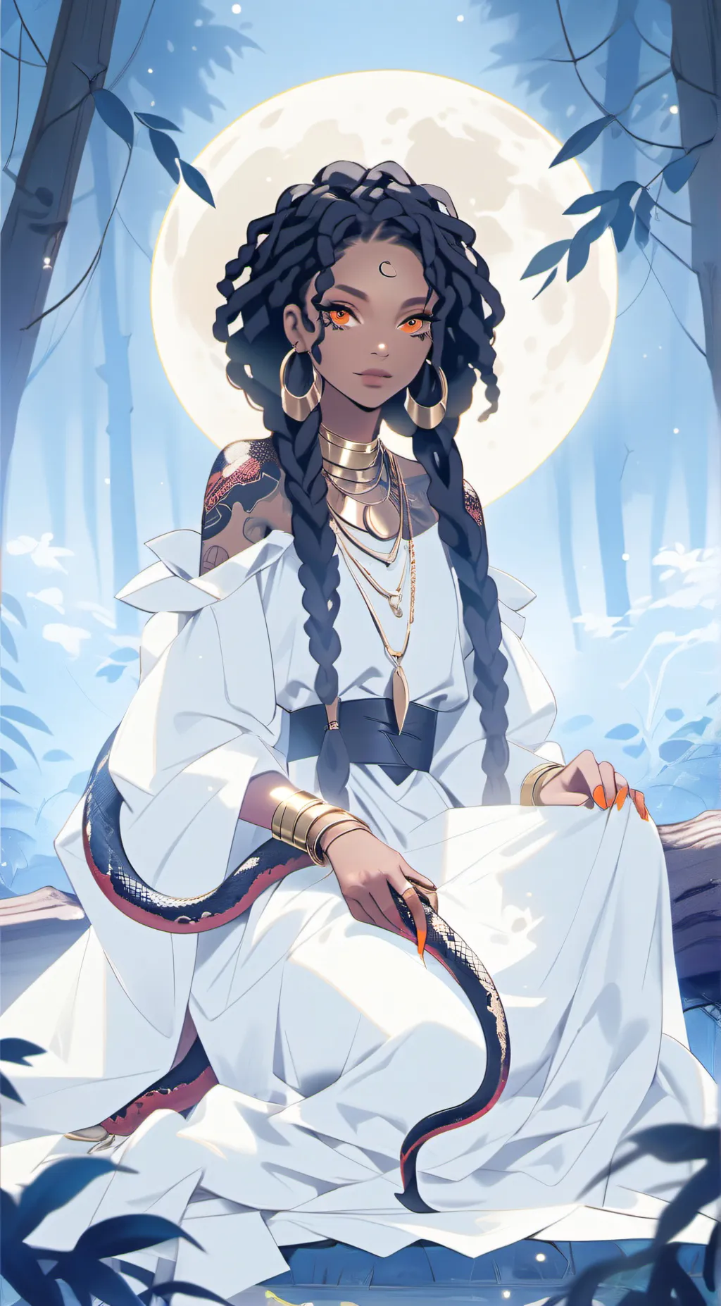 ai character: Queen Nova   background