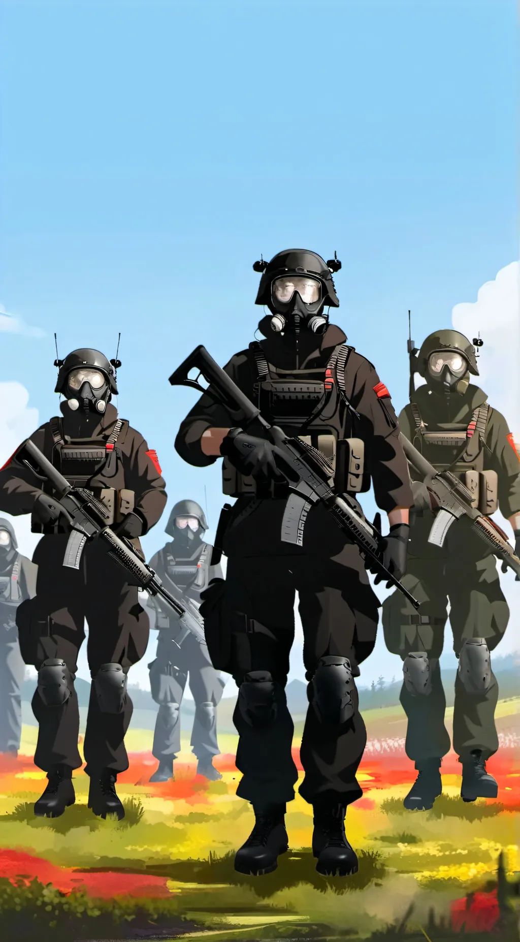 ai character: Anti-furry army background