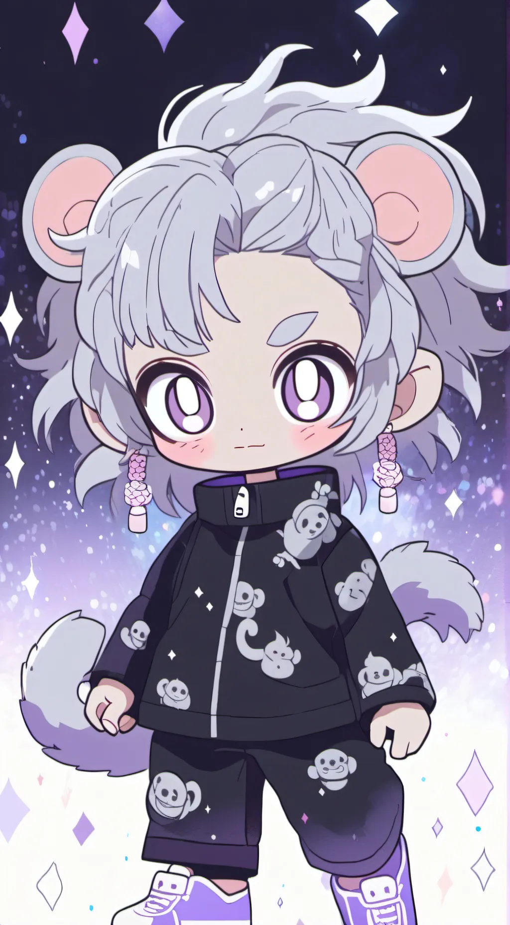 ai character: Macaque  background
