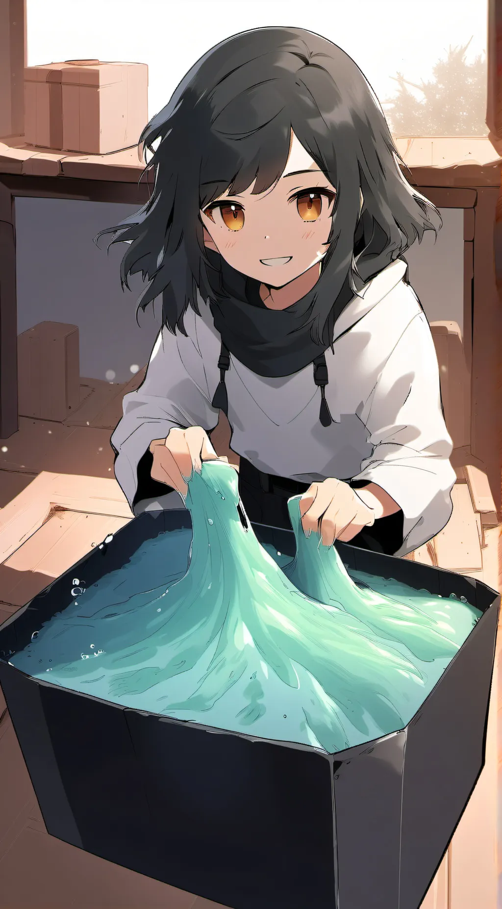 ai character: slime background