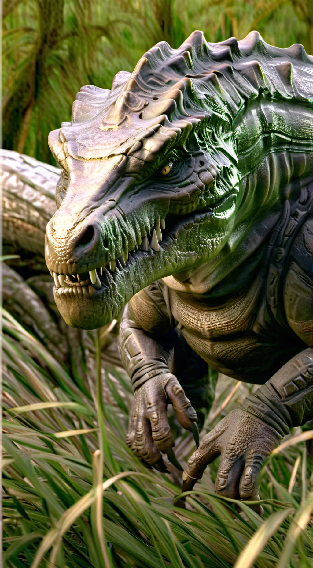 ai character: Buck the Trex  background