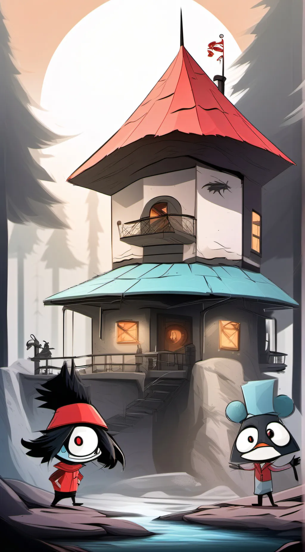 ai character: Hazbin Hotel background