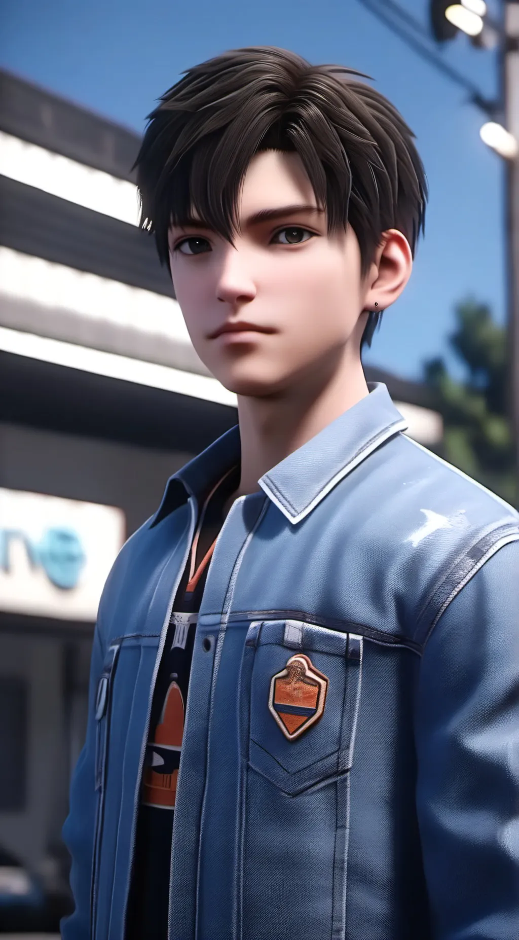 ai character: kid spy from book background