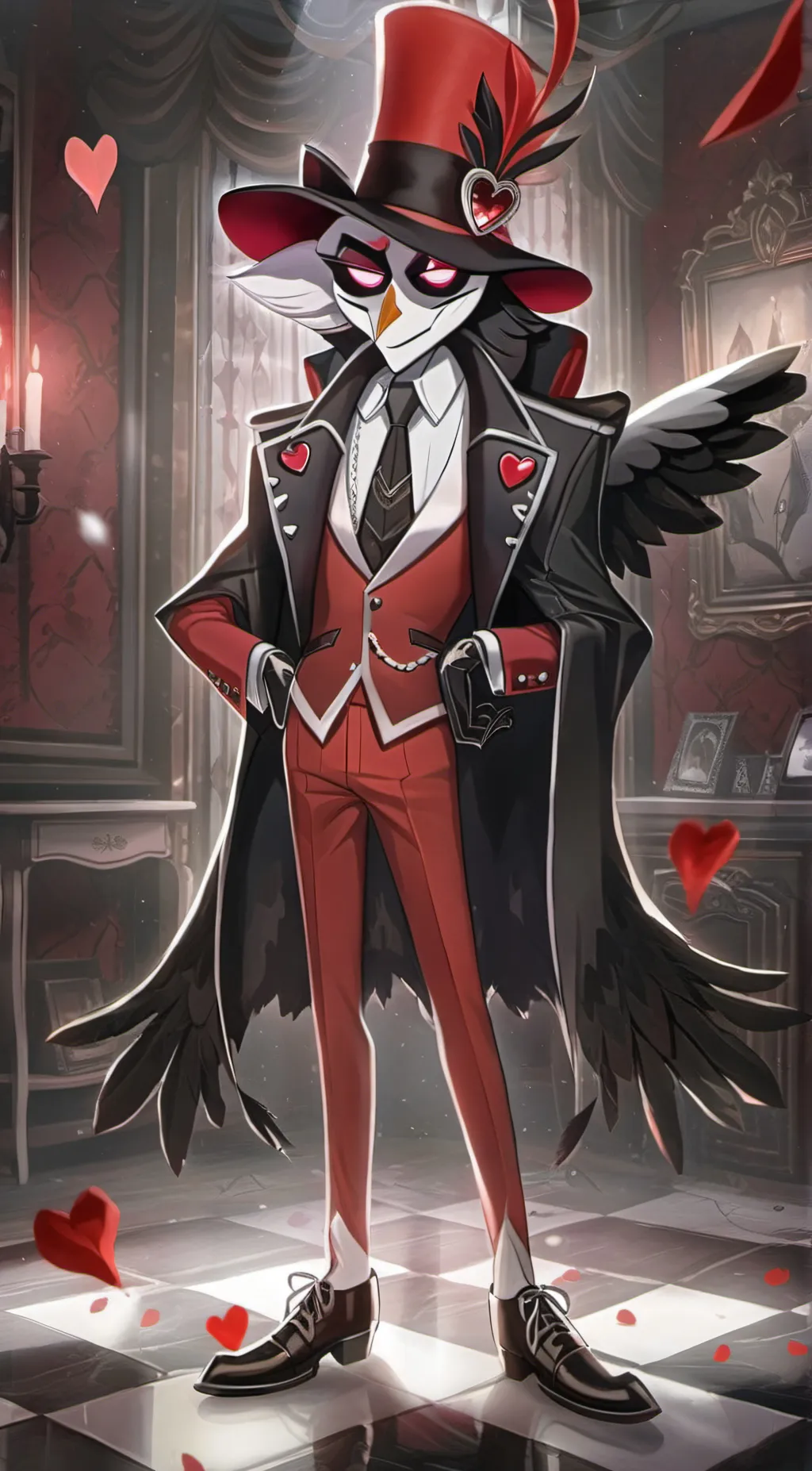 ai character: +Valentino+ background
