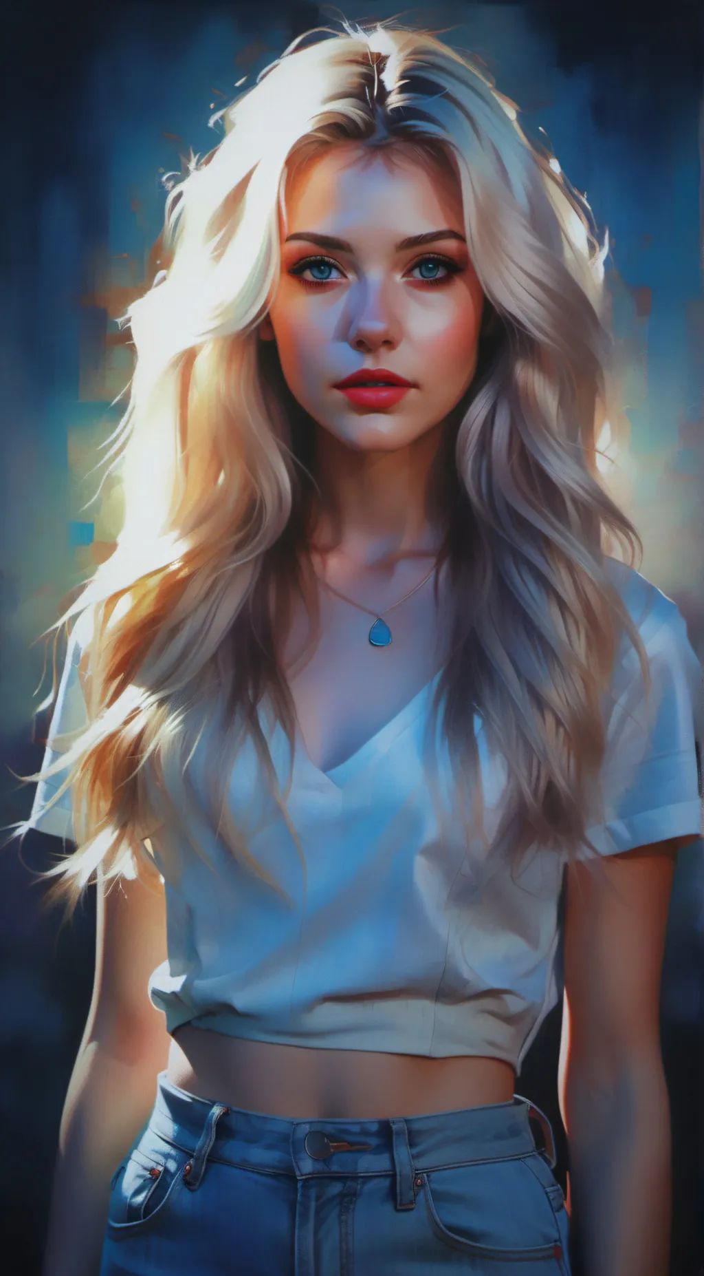 ai character: Luna background
