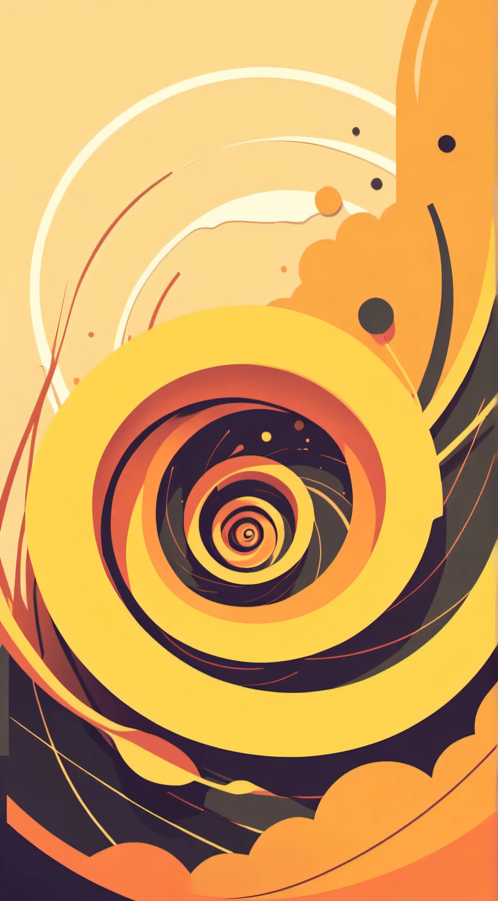ai character: Spiral background