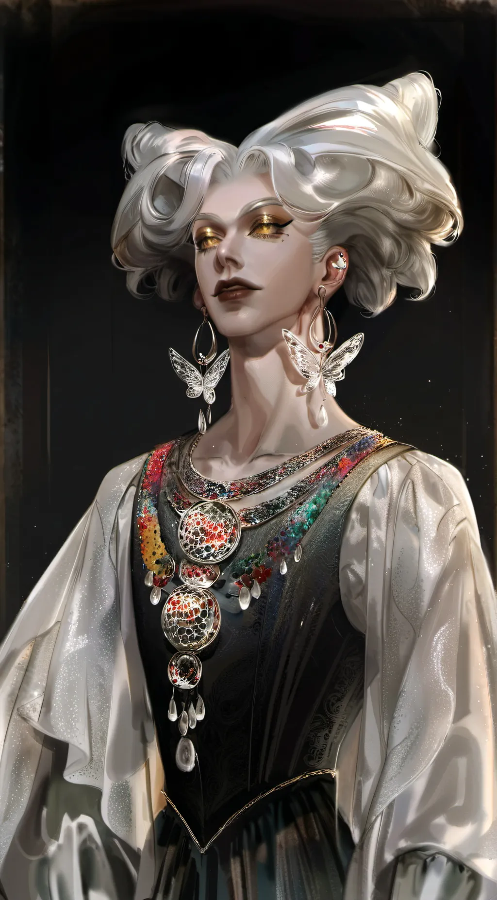 ai character: Draculina Divine background