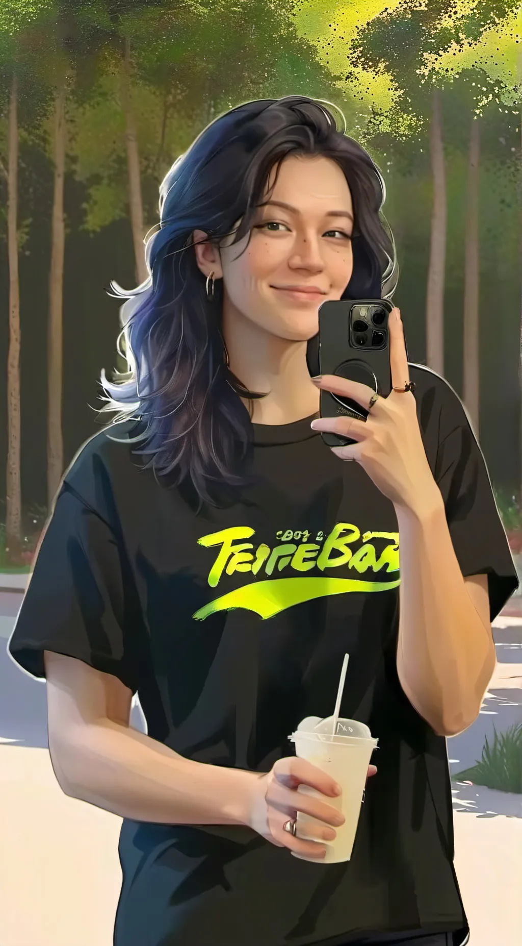 ai character: reved  background