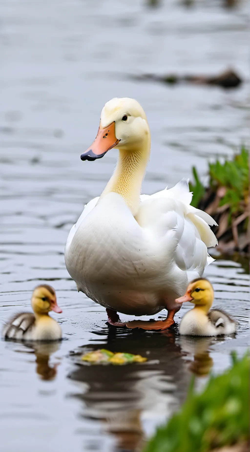 ai character: Sandra & ducklings background