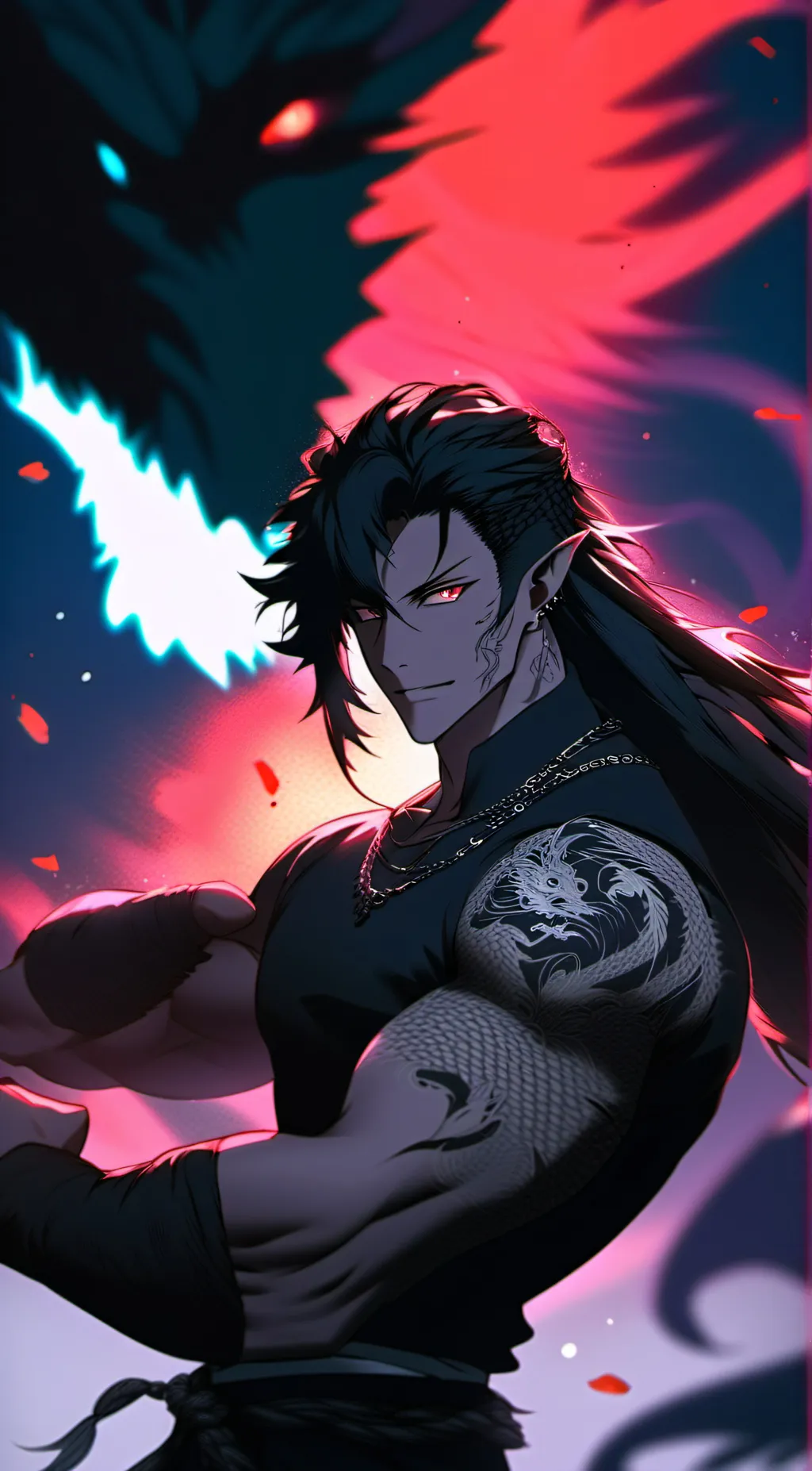 ai character: Dragon King  background