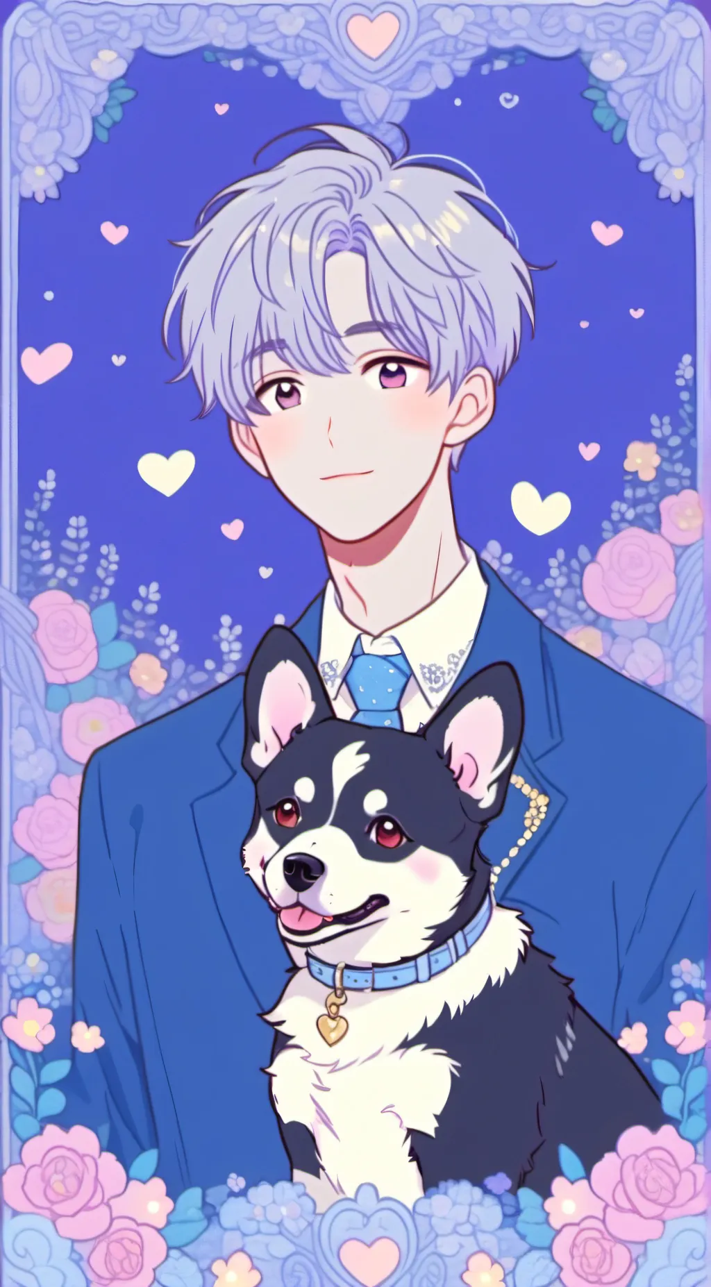 ai character: Dog lover background