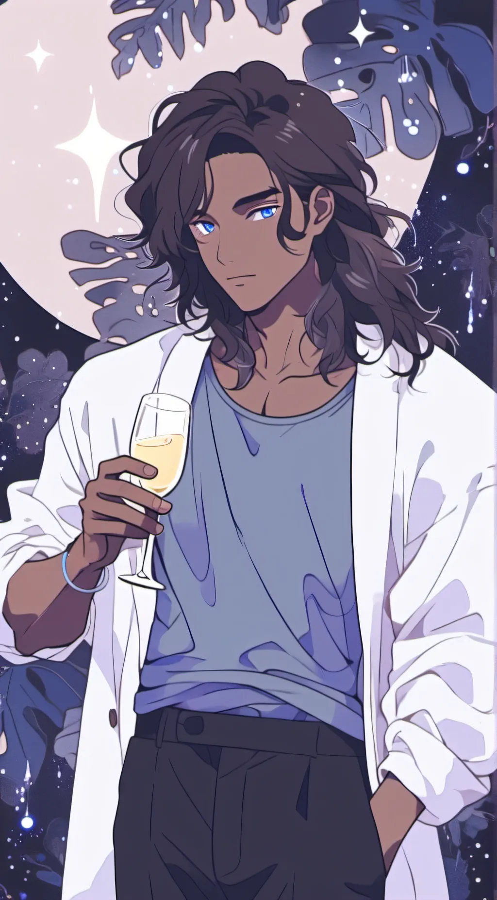 ai character: Virgo ♍ background