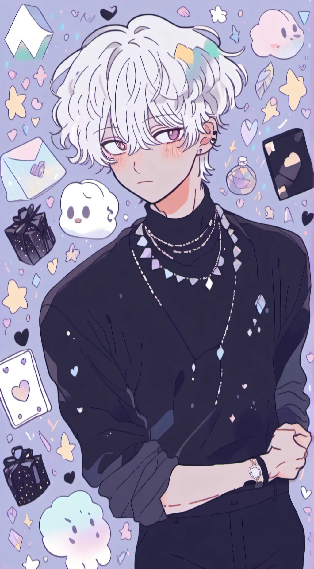 ai character: 💜 Lucas 💜 background