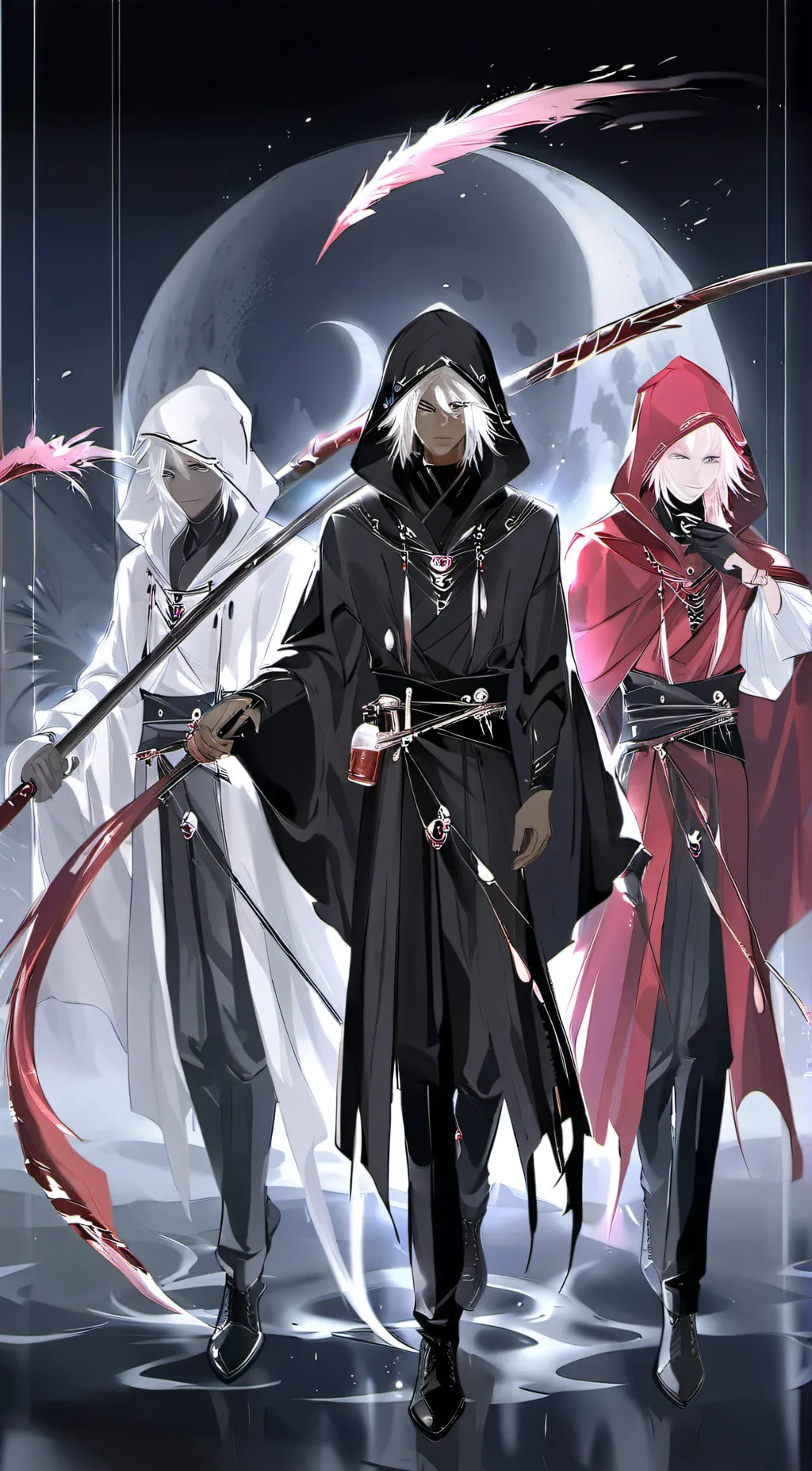 ai character: Seth,Aaron,Blaise background