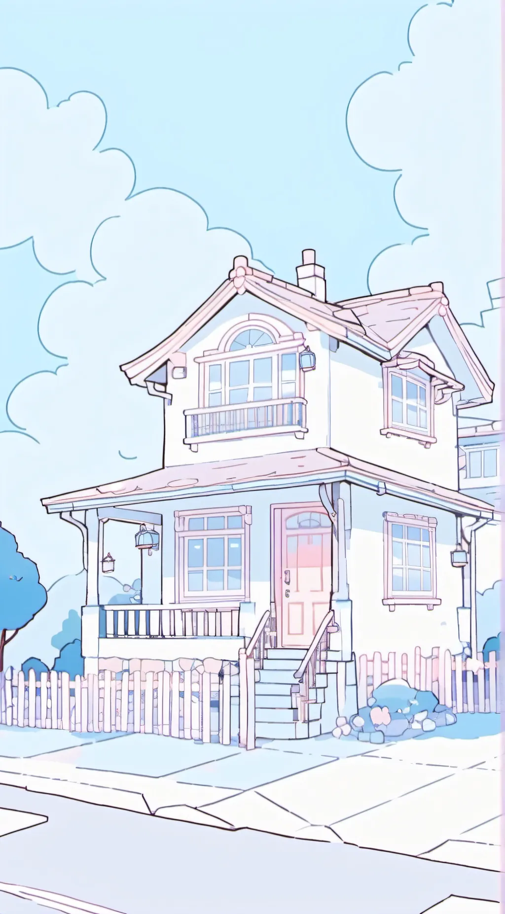 ai character: HH in your house background
