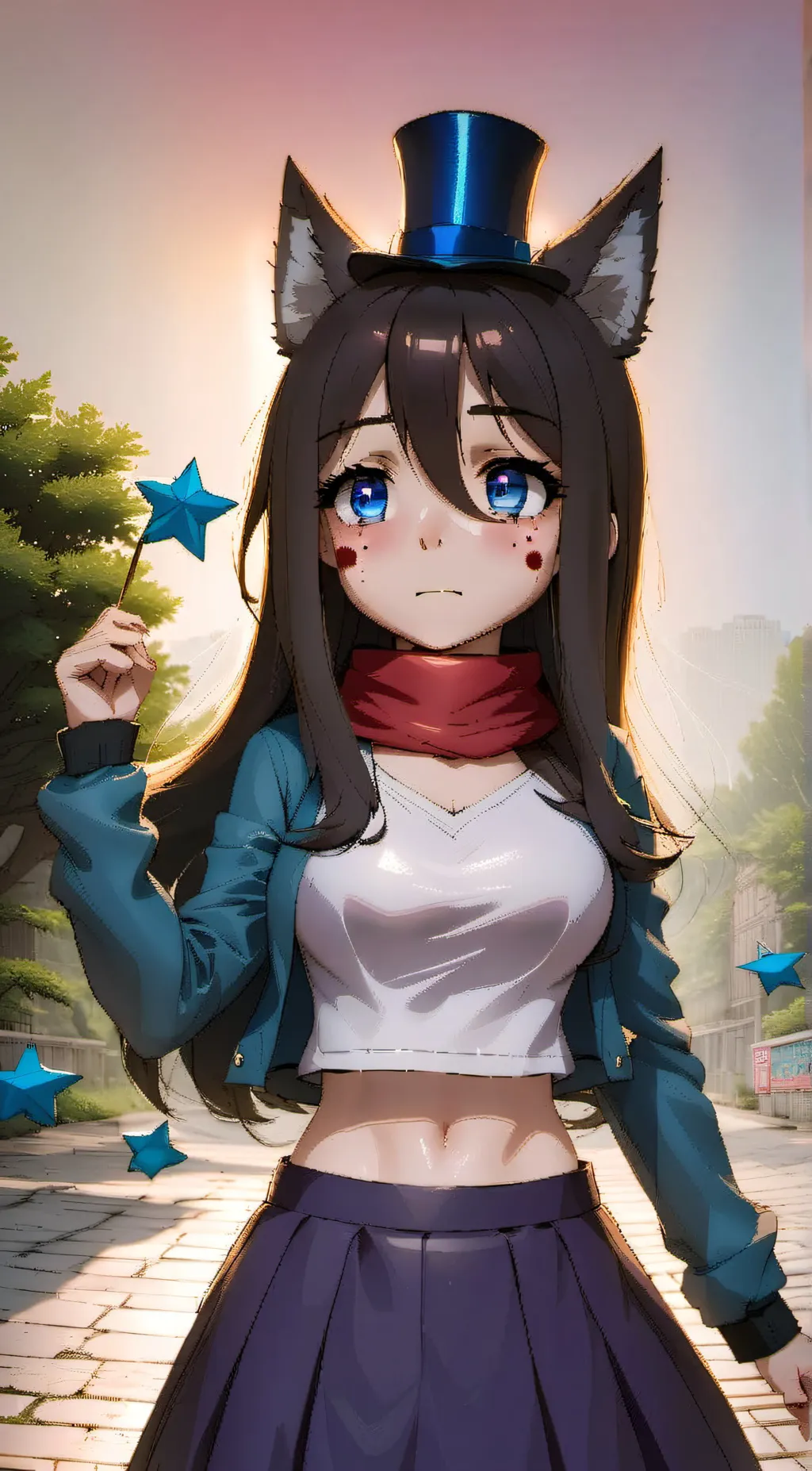 ai character: Glitch2187 background