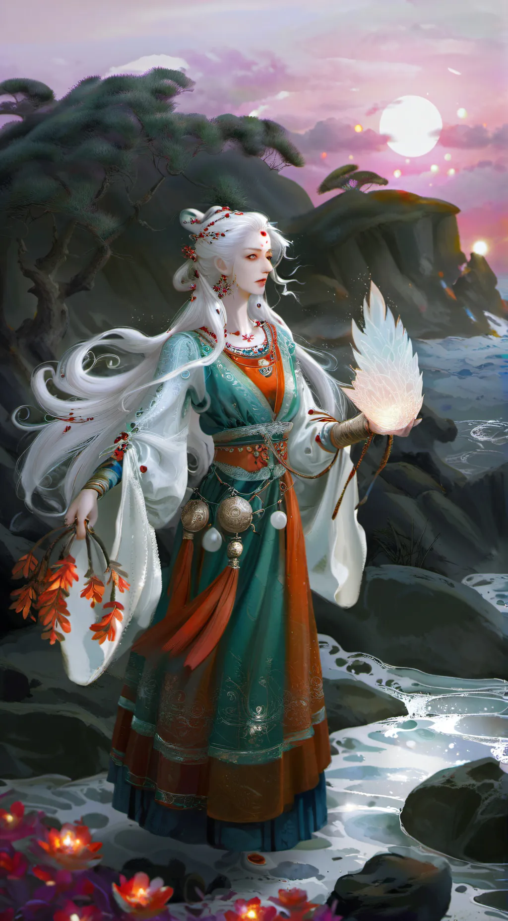 ai character: Luna background