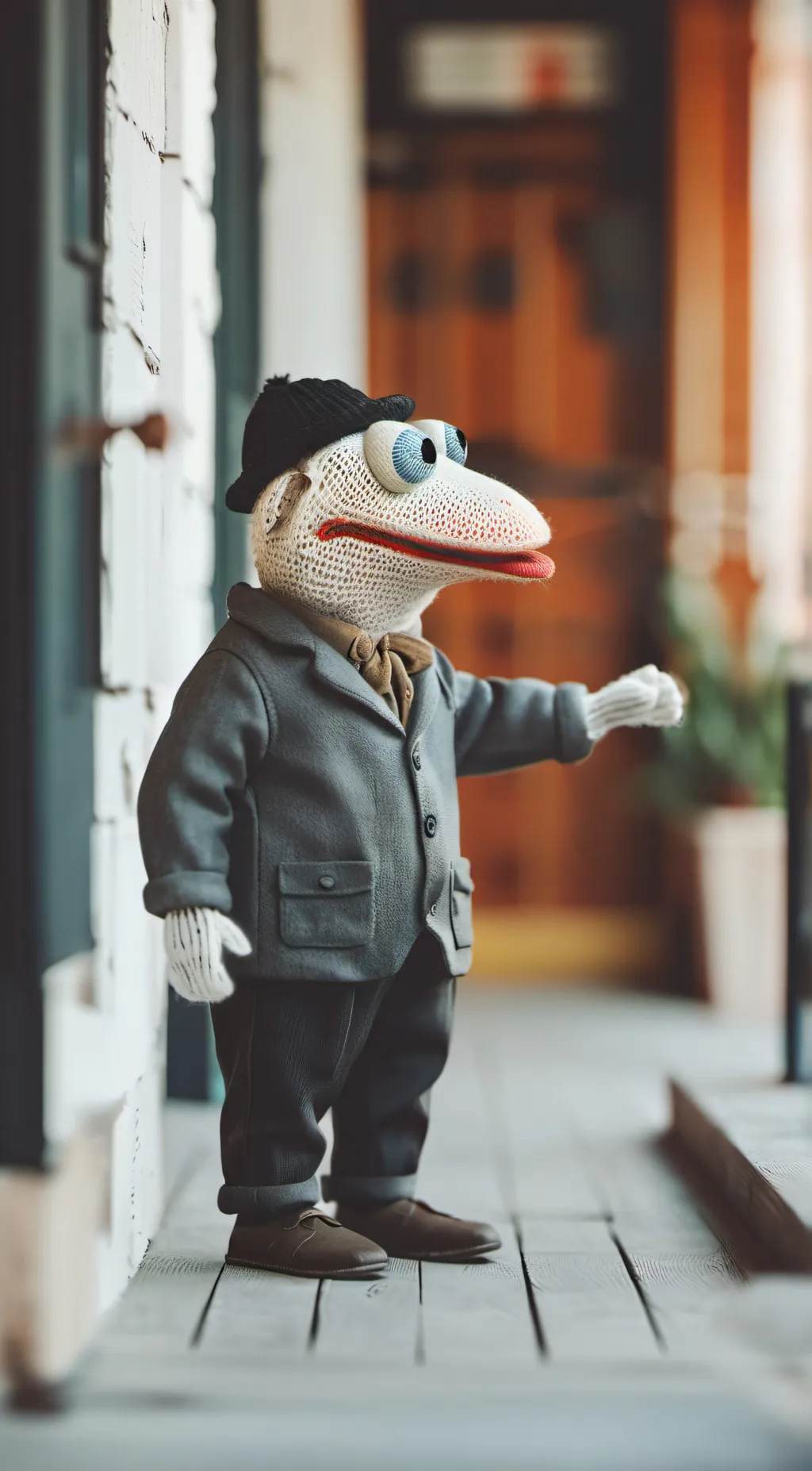 ai character: Steve the sock  background