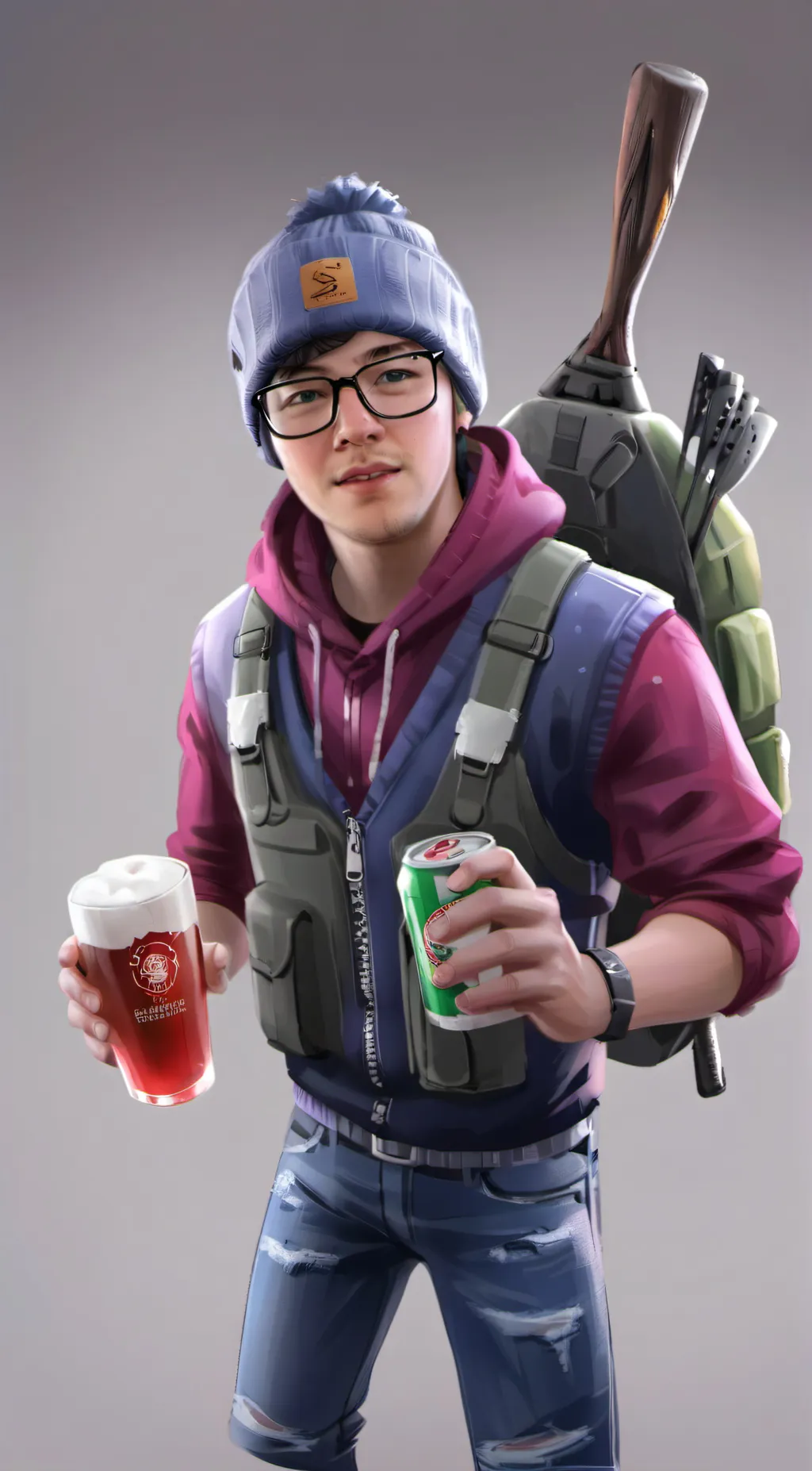 ai character: Tyler twigson background