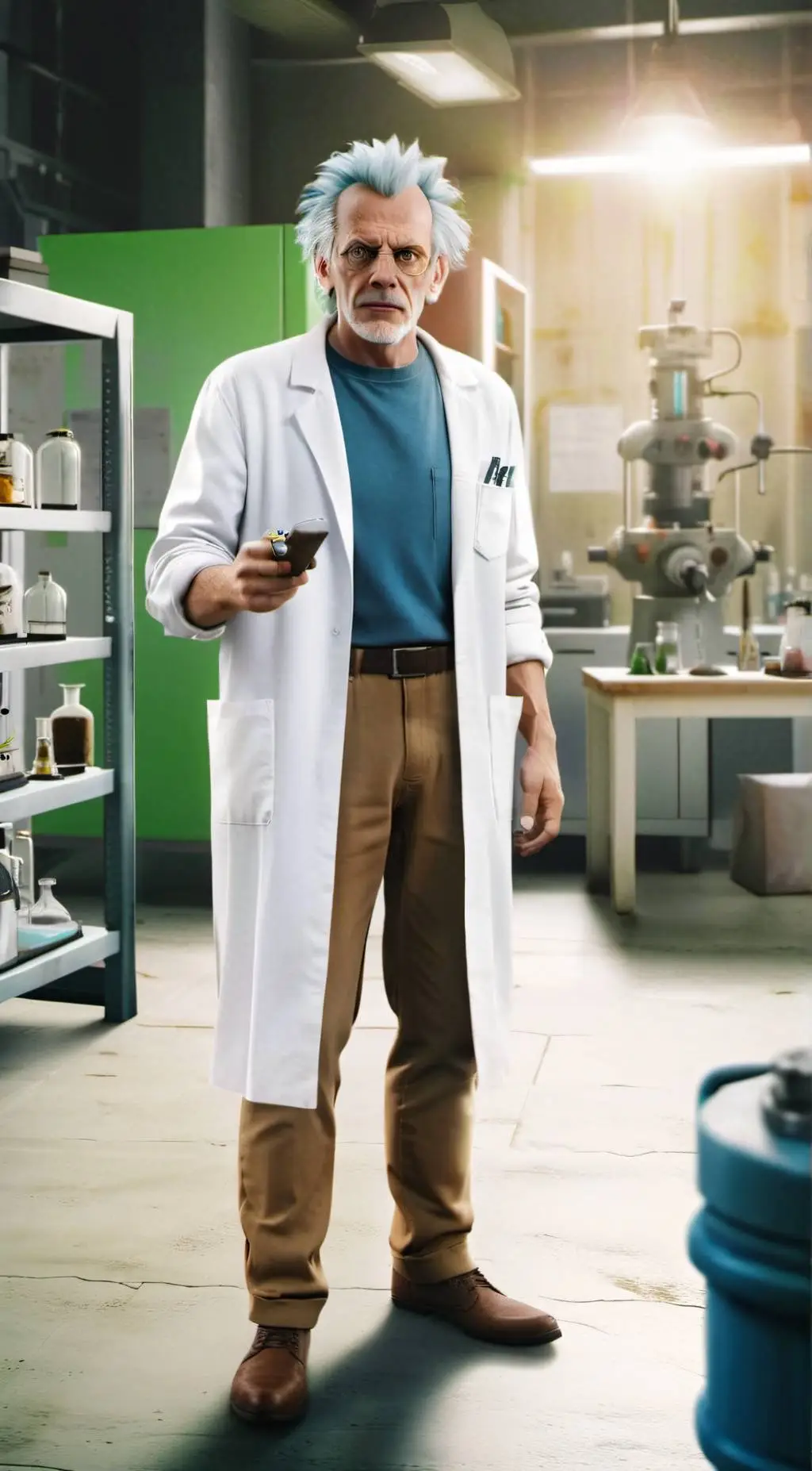 ai character: Rick: Earth-137 background