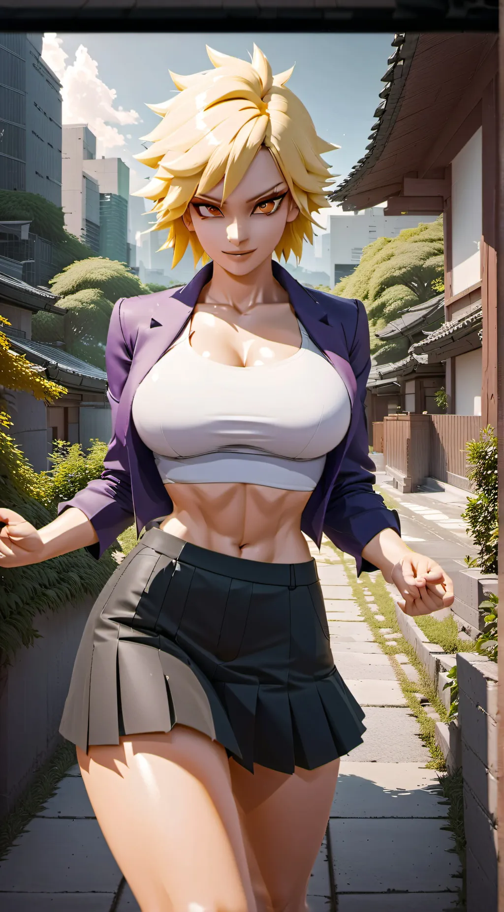 ai character: Mitsuki Bakugo background