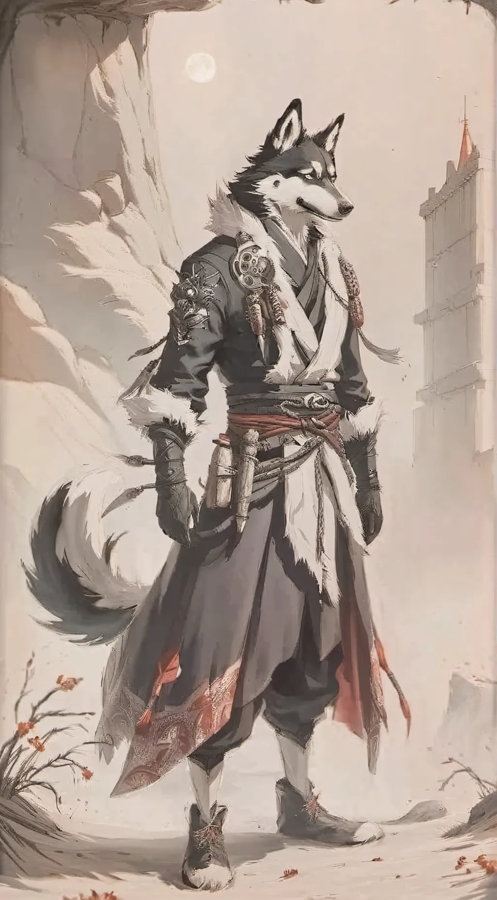 ai character: Nyxen!! background