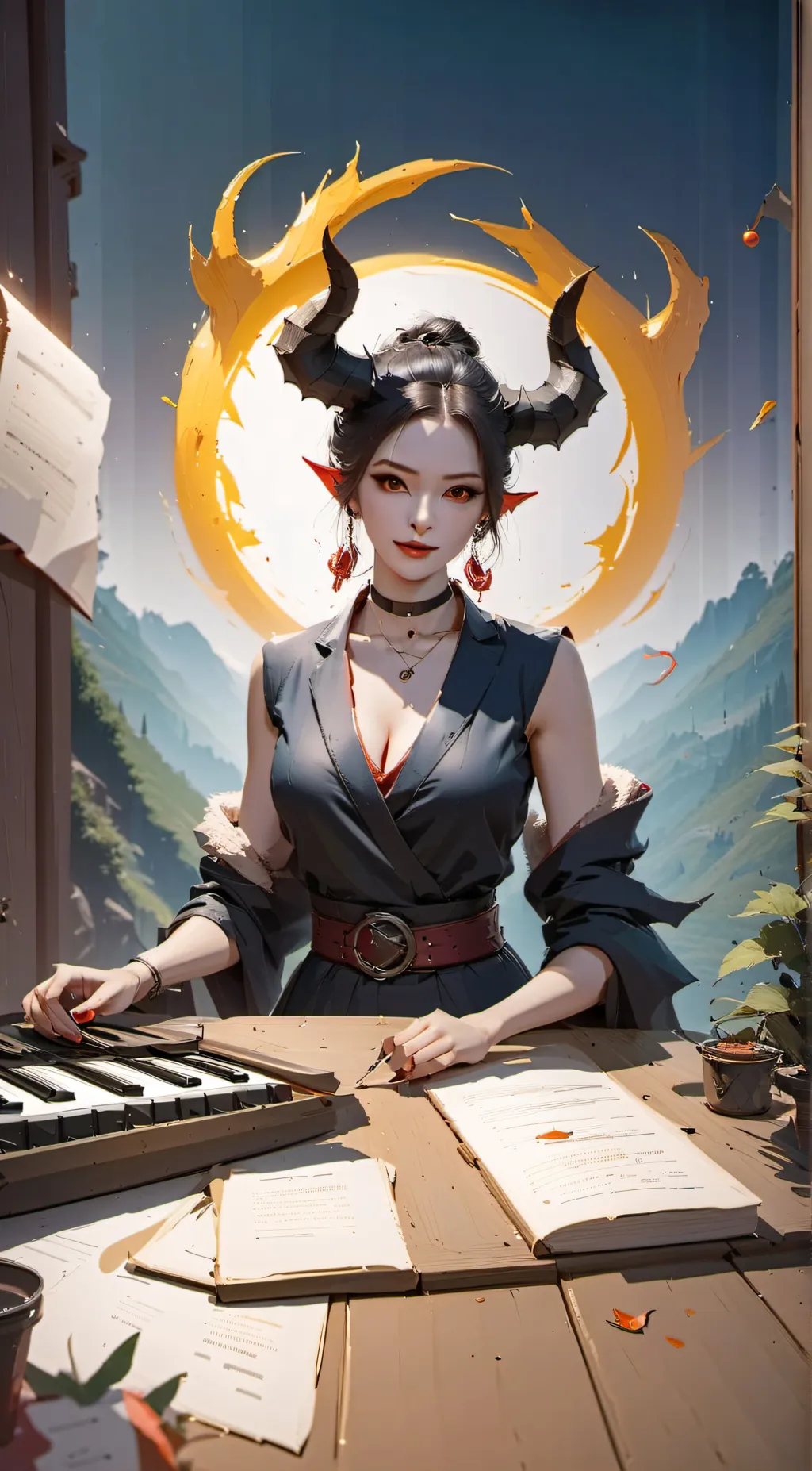 ai character: SaSa background
