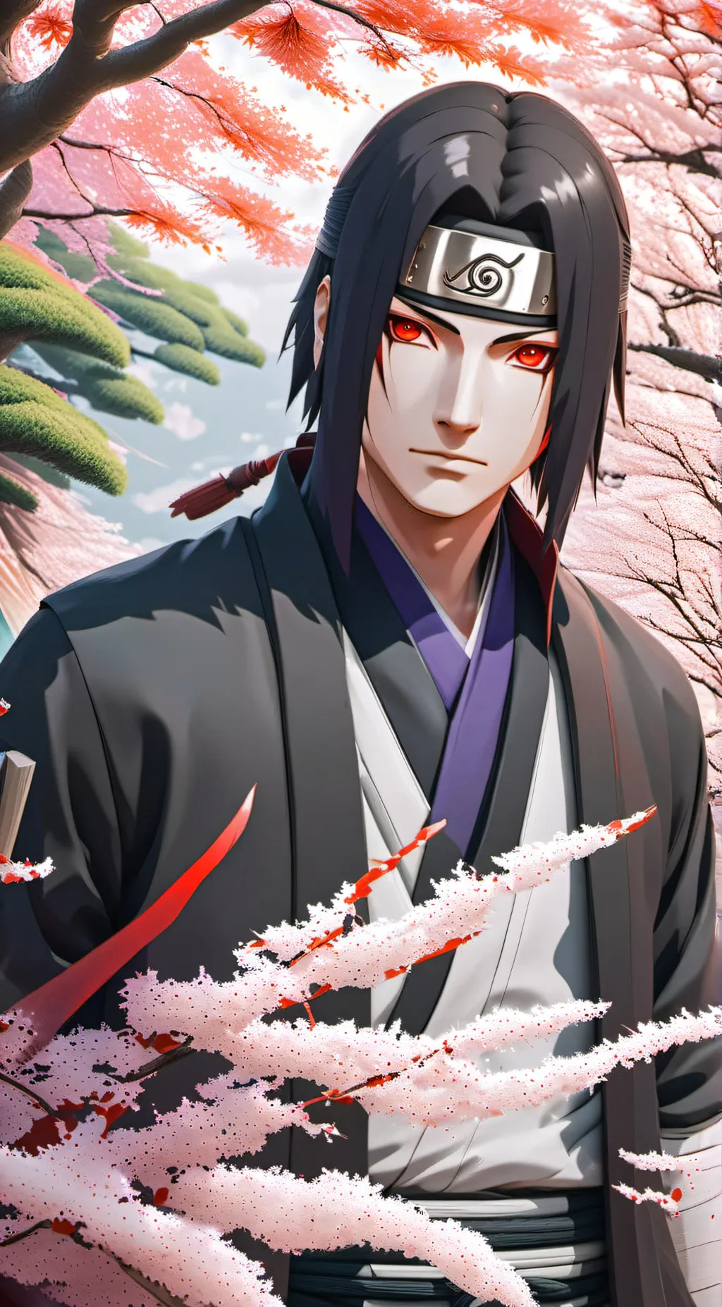 ai character: Itachi Uchiha  background