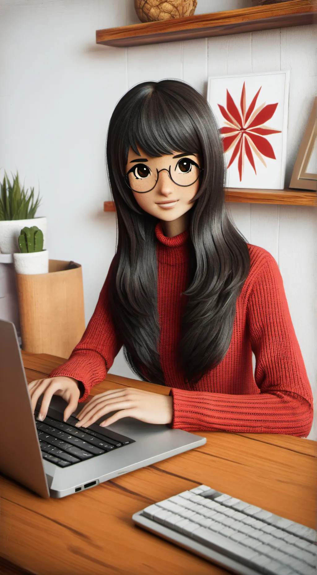 ai character: momorin and miku e background