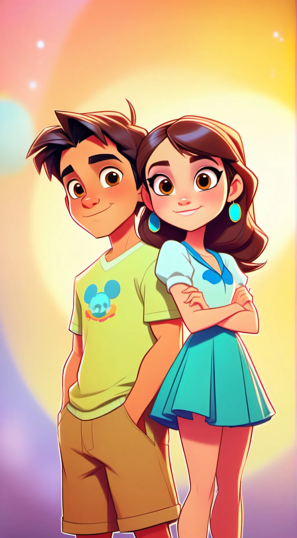 ai character: izzy and dom background