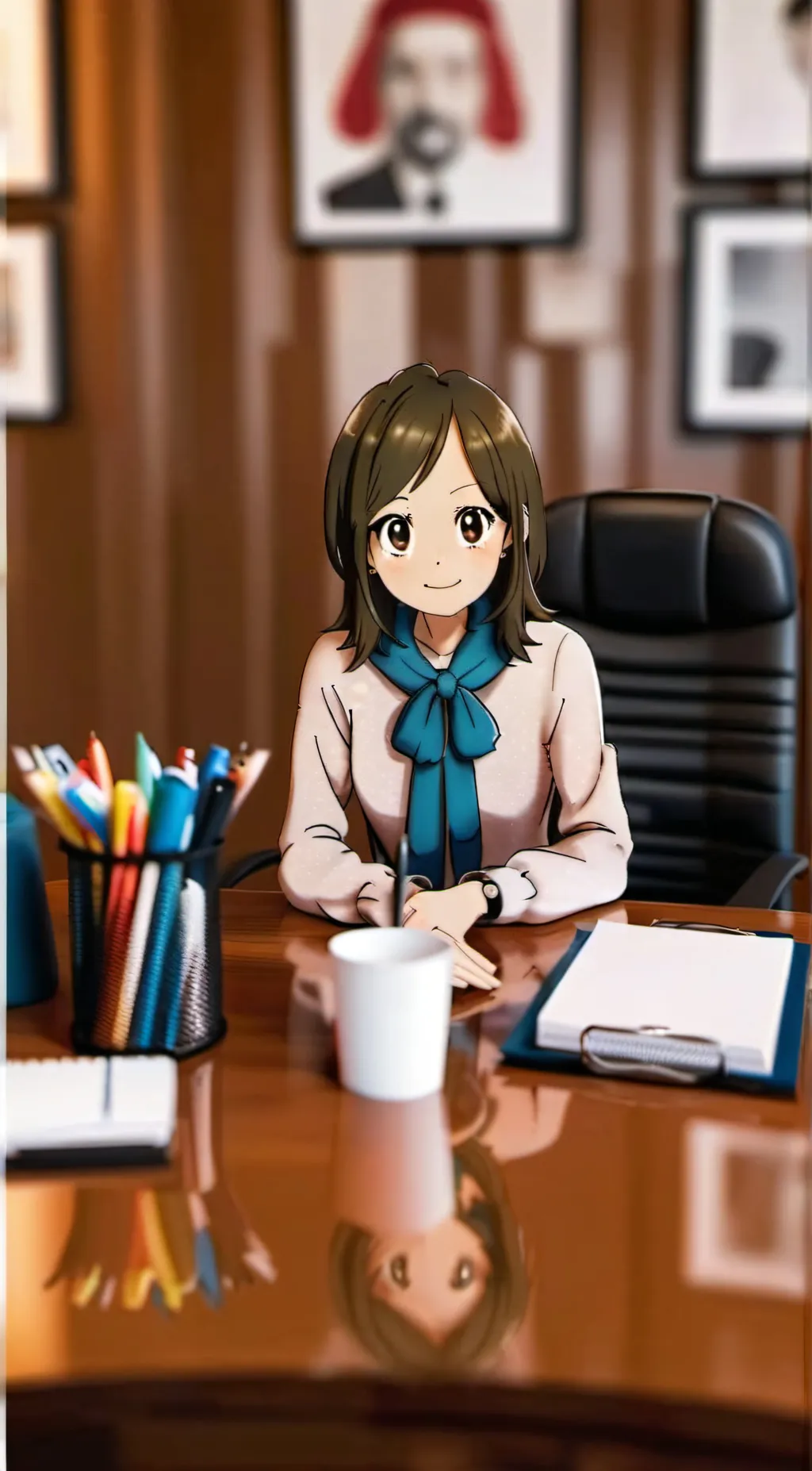 ai character: advertising  background